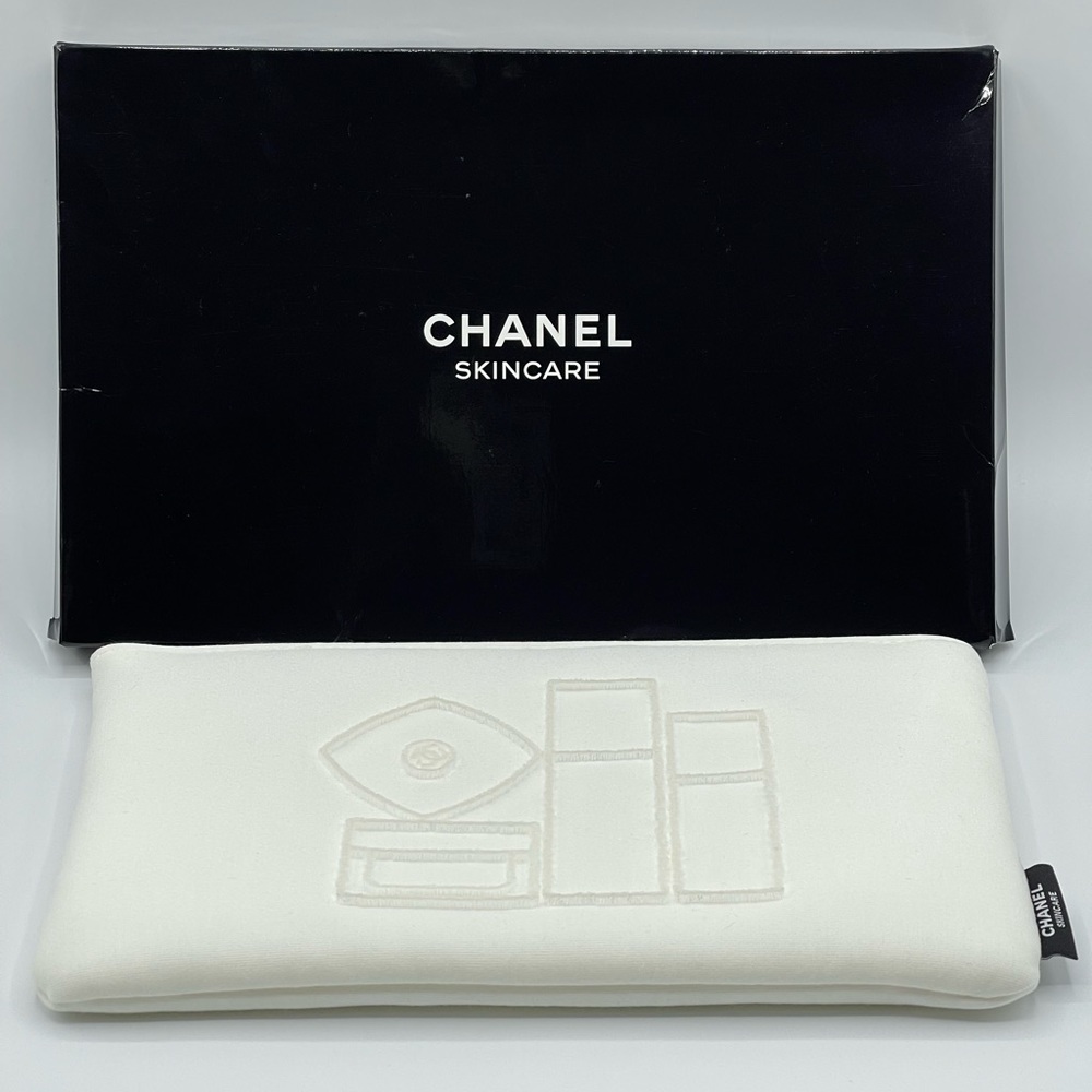 Chanel Cosmetics Skincare Makeup Pouch CC